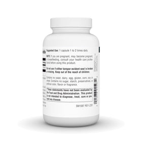 Source Naturals L-Lysine 500 mg bottle side view