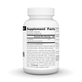 Source Naturals L-Tryptophan 500 mg étiquette détail