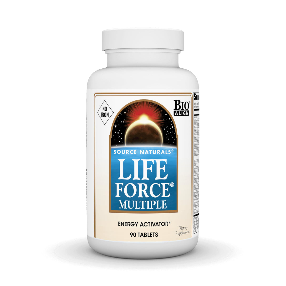 Source Naturals Life Force Multiple 90 comprimés, vue de face