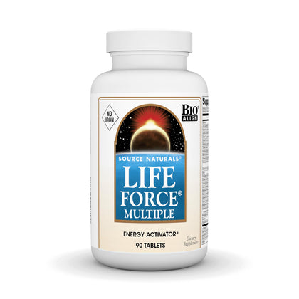 Source Naturals Life Force Multiple 90 comprimés, vue de face