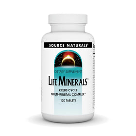 Source Naturals Life Minerals 120 comprimés vue de face
