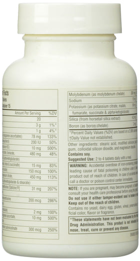 Source Naturals Life Minerals Complex Multi-Minéral 60 comprimés, vue de côté