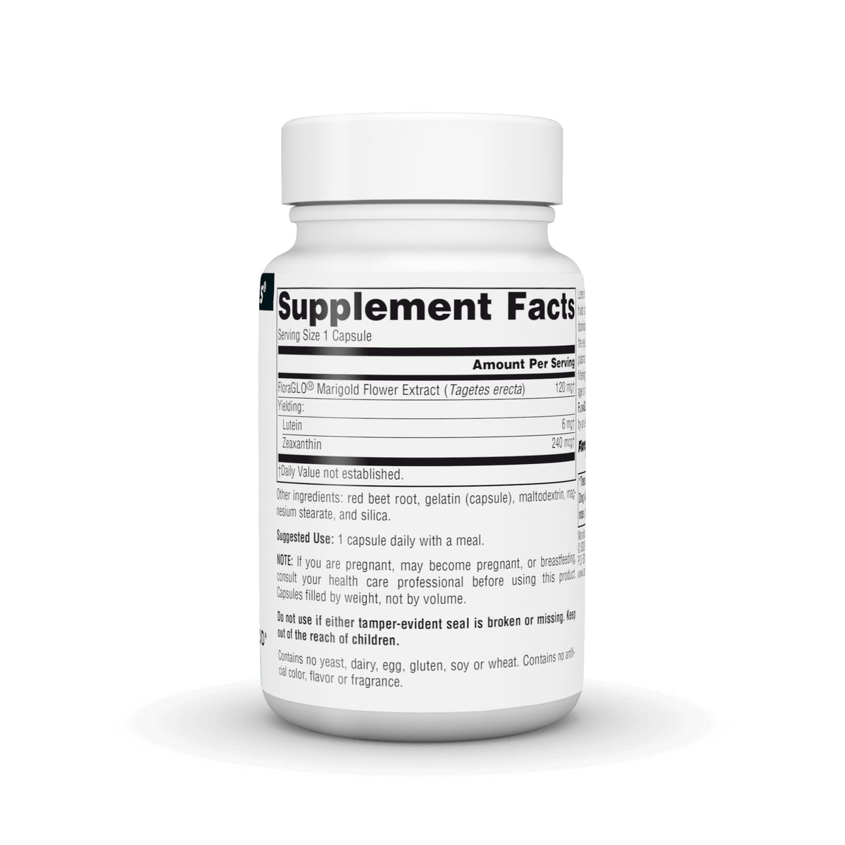 Source Naturals Lutein 6 mg capsules ouvertes