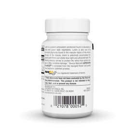 Source Naturals Lutein 6 mg capsules sur une table
