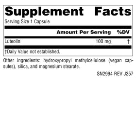Source Naturals Luteolin 100 mg capsules végétales, vue de côté