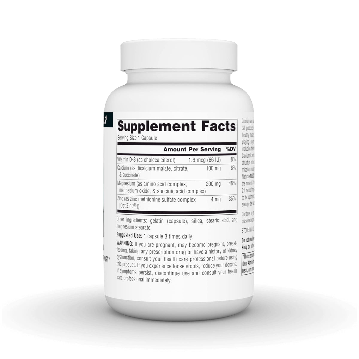 Source Naturals Mag/Cal 2:1 complément minéral arrière de l'emballage