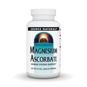 Source Naturals Magnésium Ascorbate Poudre 259g vue de face