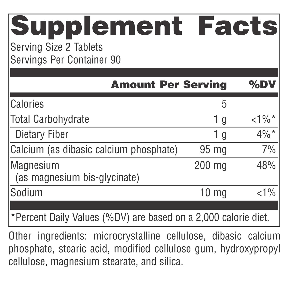 Source Naturals Magnésium Glycinate 180 comprimés dans une main