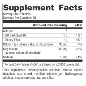 Source Naturals Magnésium Glycinate 180 comprimés dans une main