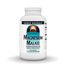 Source Naturals Magnesium Malate 3750 mg - avant de l'emballage