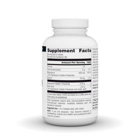 Source Naturals Magnésium Malate 3750 mg comprimés végétariens, vue de dessus