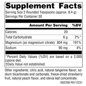 Source Naturals Magnesium Serene 9 oz Poudre dans un verre d'eau