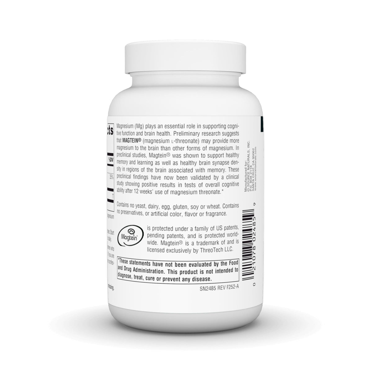 Source Naturals Magtein 667mg capsules close-up