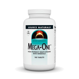 Source Naturals Mega-One Multivitamines 180 Tablettes, vue avant