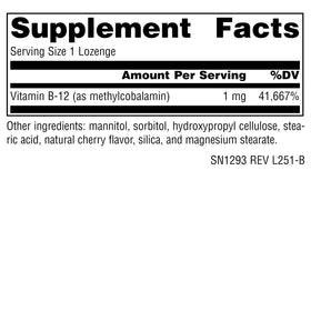Source Naturals Methylcobalamin B-12 lozenge close-up