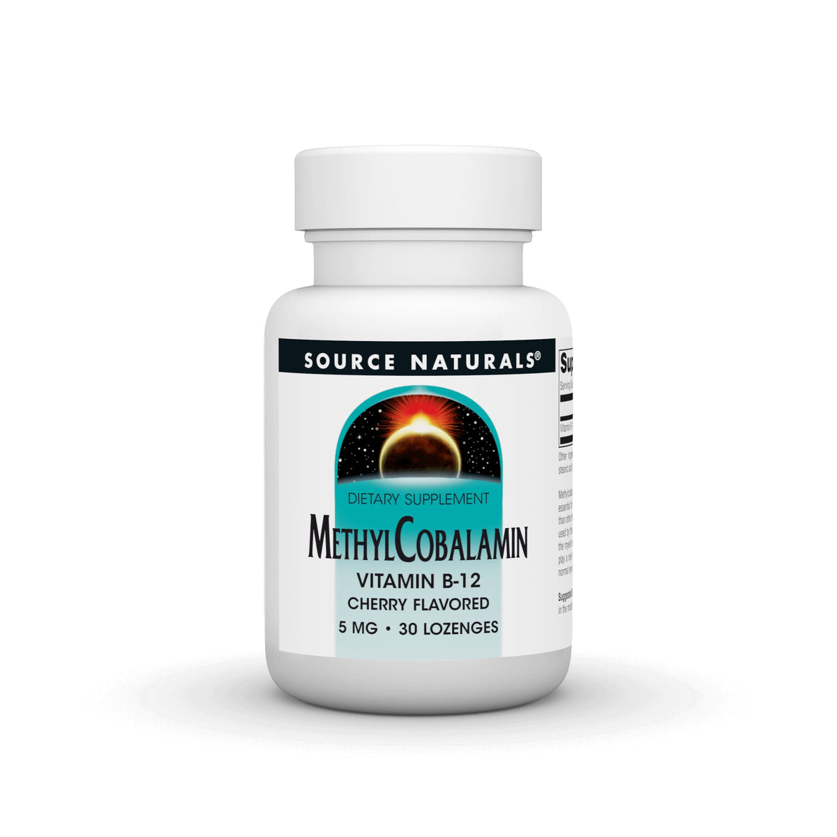 Source Naturals Methylcobalamin Vitamine B12 5 mg boîte avant