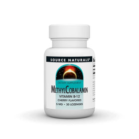 Source Naturals Methylcobalamin Vitamine B12 5 mg boîte avant