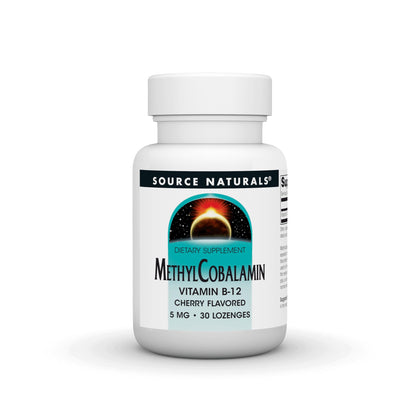 Source Naturals Methylcobalamin Vitamine B12 5 mg boîte avant