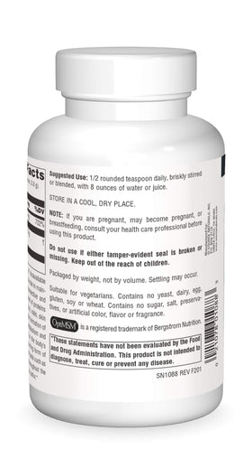Source Naturals MSM Poudre 259g avec cuillère à café à côté