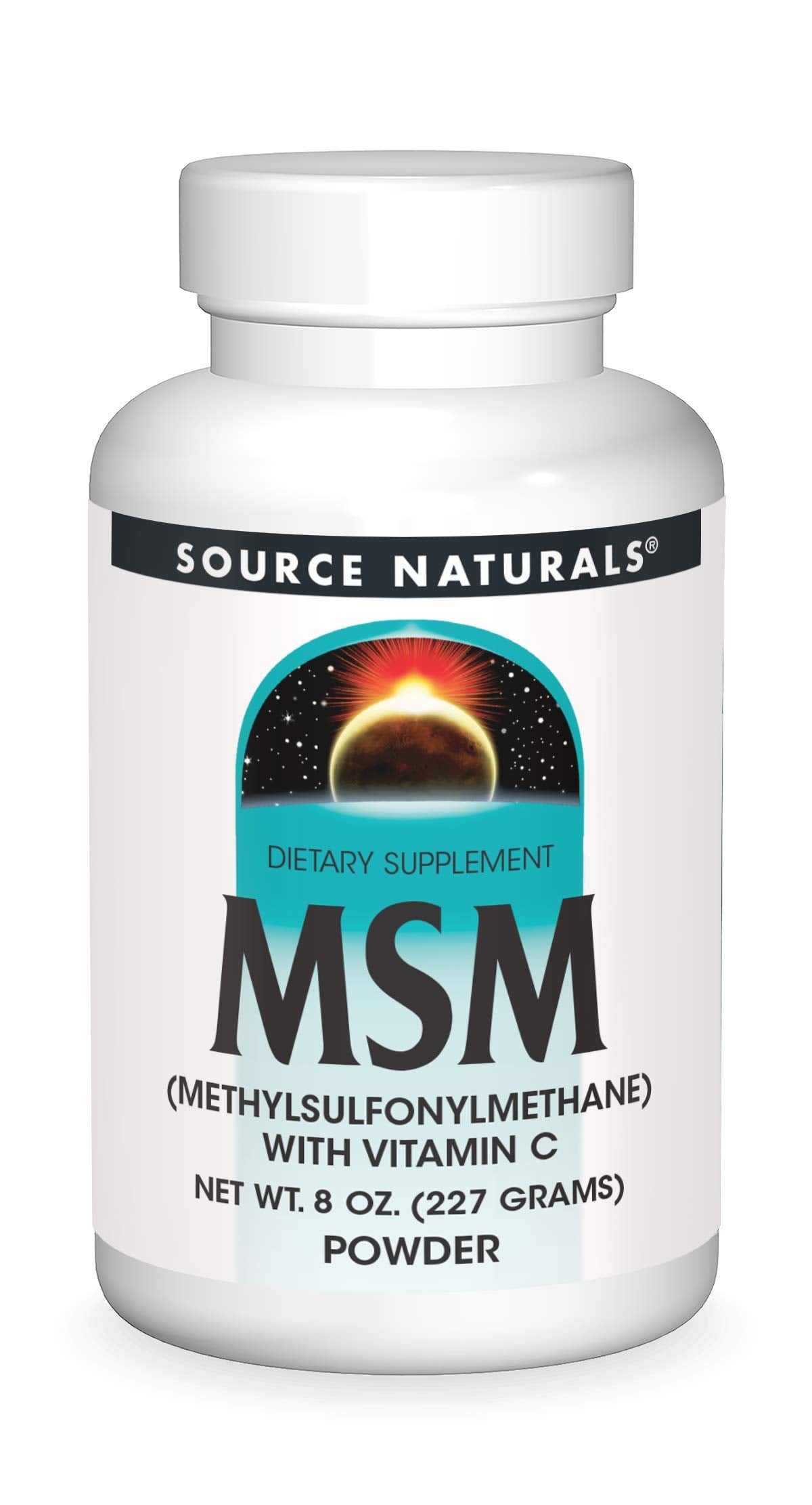 Source Naturals MSM Poudre 259g vue avant avec emballage