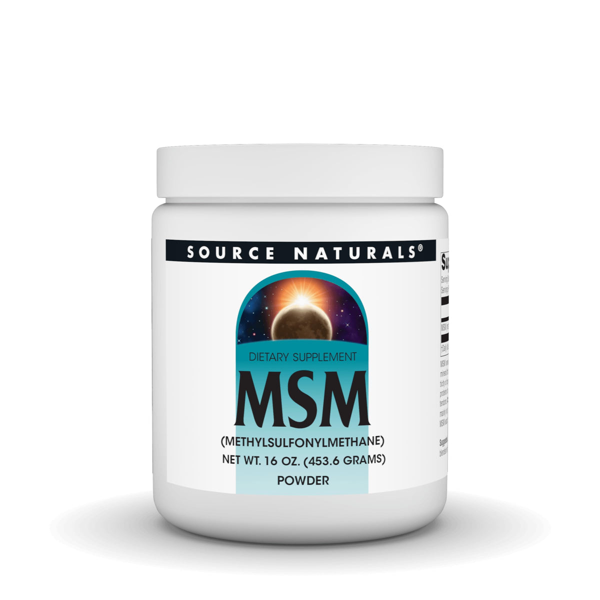 Source Naturals MSM poudre 522g vue avant