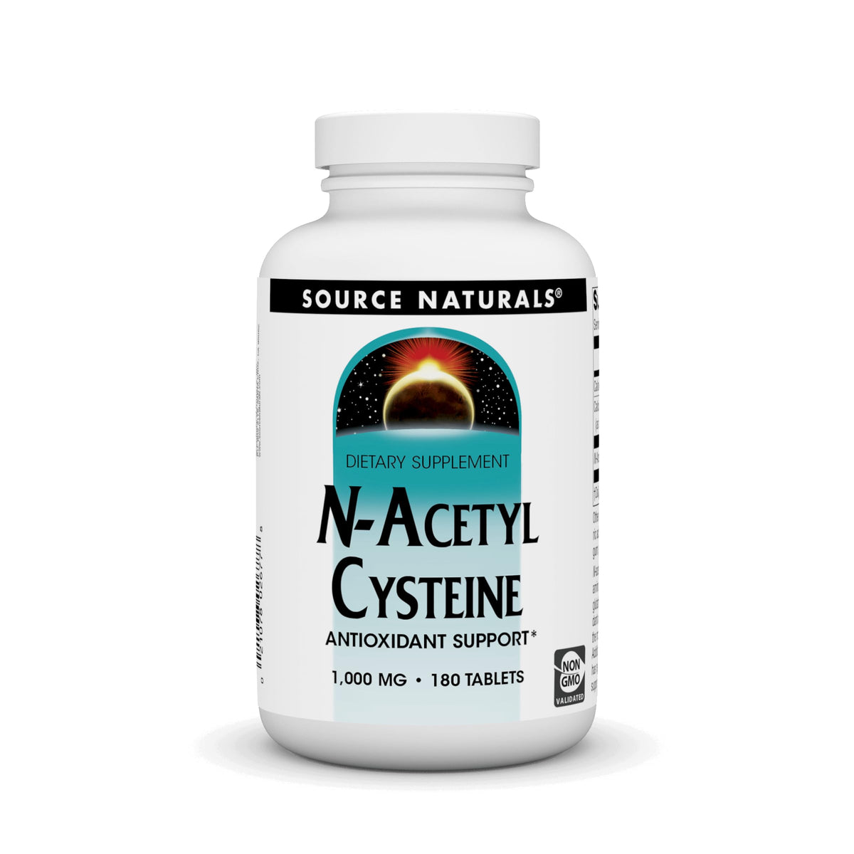 Source Naturals N-Acetyl Cysteine 1 000 mg comprimés vue de face