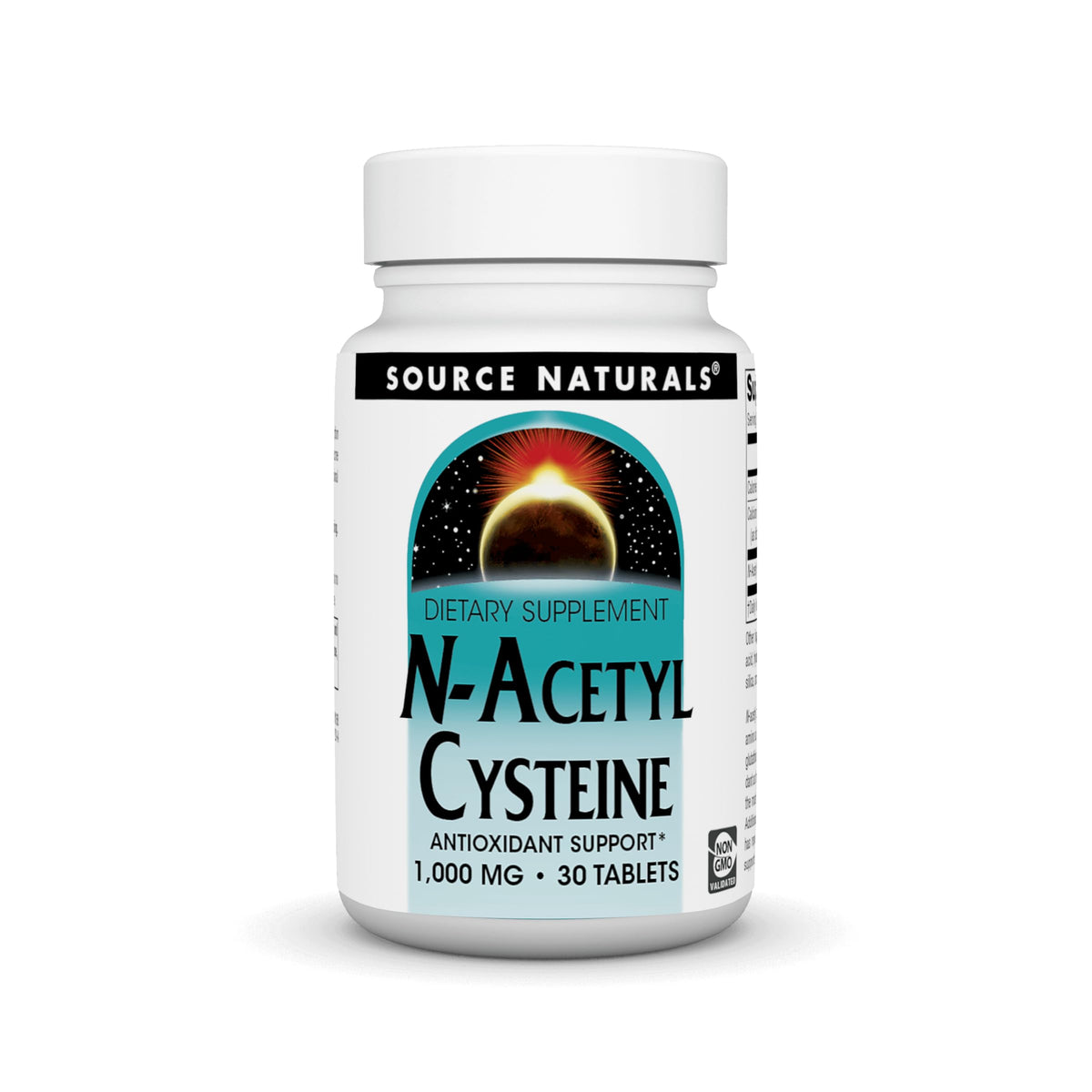 Source Naturals N-Acetyl Cysteine 1000 mg avant de la boîte