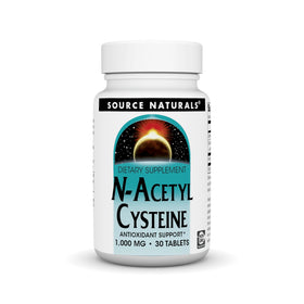 Source Naturals N-Acetyl Cysteine 1000 mg avant de la boîte