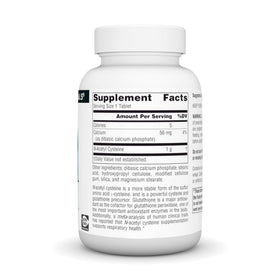 Source Naturals N-Acetyl Cysteine 1000 mg comprimés arrière