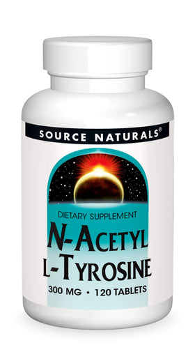 Source Naturals N-Acetyl L-Tyrosine 120 comprimés vue avant