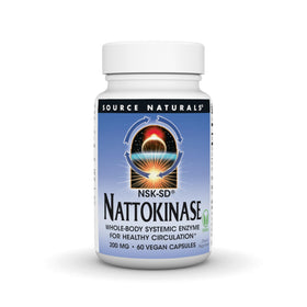 Source Naturals Nattokinase 200 mg 60 Capsules Végétales - vue de face