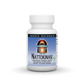 Source Naturals Nattokinase 200 mg capsules végétales, vue de face