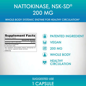 Source Naturals Nattokinase 200 mg - description des bienfaits