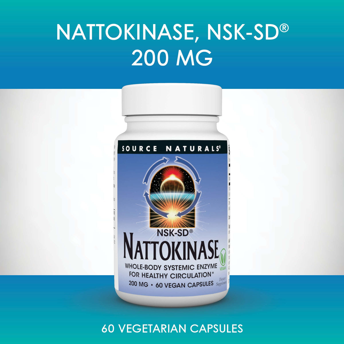Source Naturals Nattokinase 200 mg - packaging et capsules