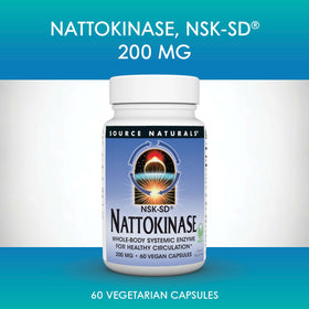 Source Naturals Nattokinase 200 mg - packaging et capsules