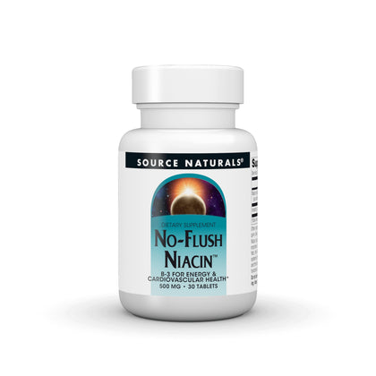 Source Naturals Niacine B-3 500 mg comprimés végétariens vue de face