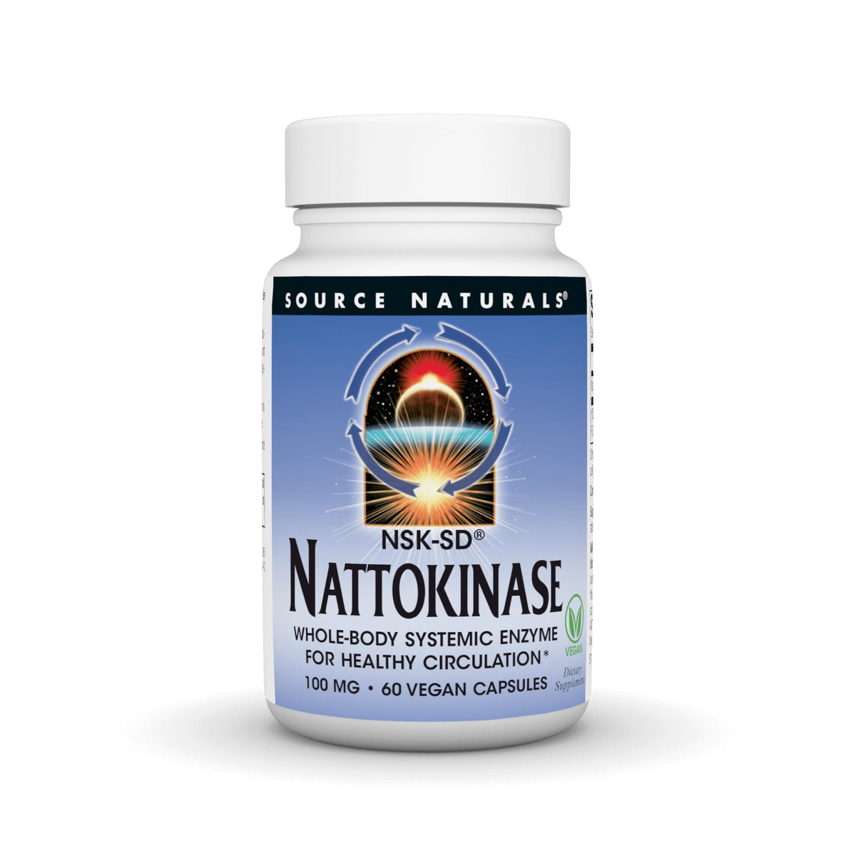 Source Naturals NSK-SD Nattokinase 100 mg gélules végétales face