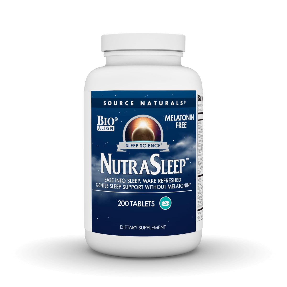 Source Naturals NutraSleep 200 comprimés vue de face