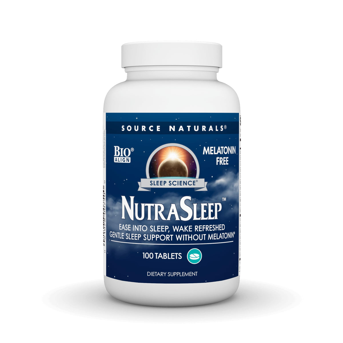 Source Naturals NutraSleep flacon de 100 comprimés vue de face
