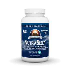 Source Naturals NutraSleep flacon de 100 comprimés vue de face
