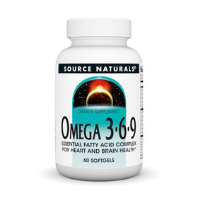 Source Naturals Omega 3-6-9 60 gélules vue de face