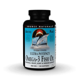 Source Naturals Omega-3 Huile de Poisson 850mg 120 Gélules vue avant
