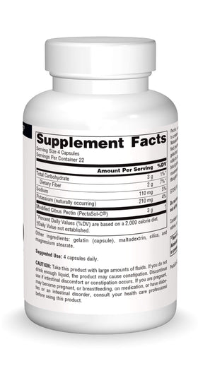 Source Naturals PectImmune 750 mg bottle with label