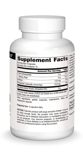 Source Naturals PectImmune Pectine Modifiée 750 mg - contenu des capsules