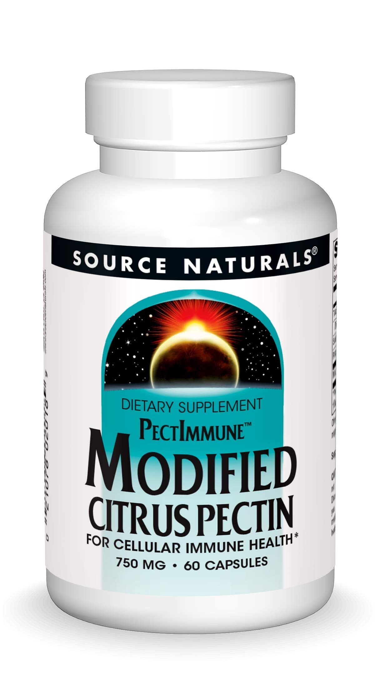 Source Naturals PectImmune Pectine Modifiée 750 mg - vue avant