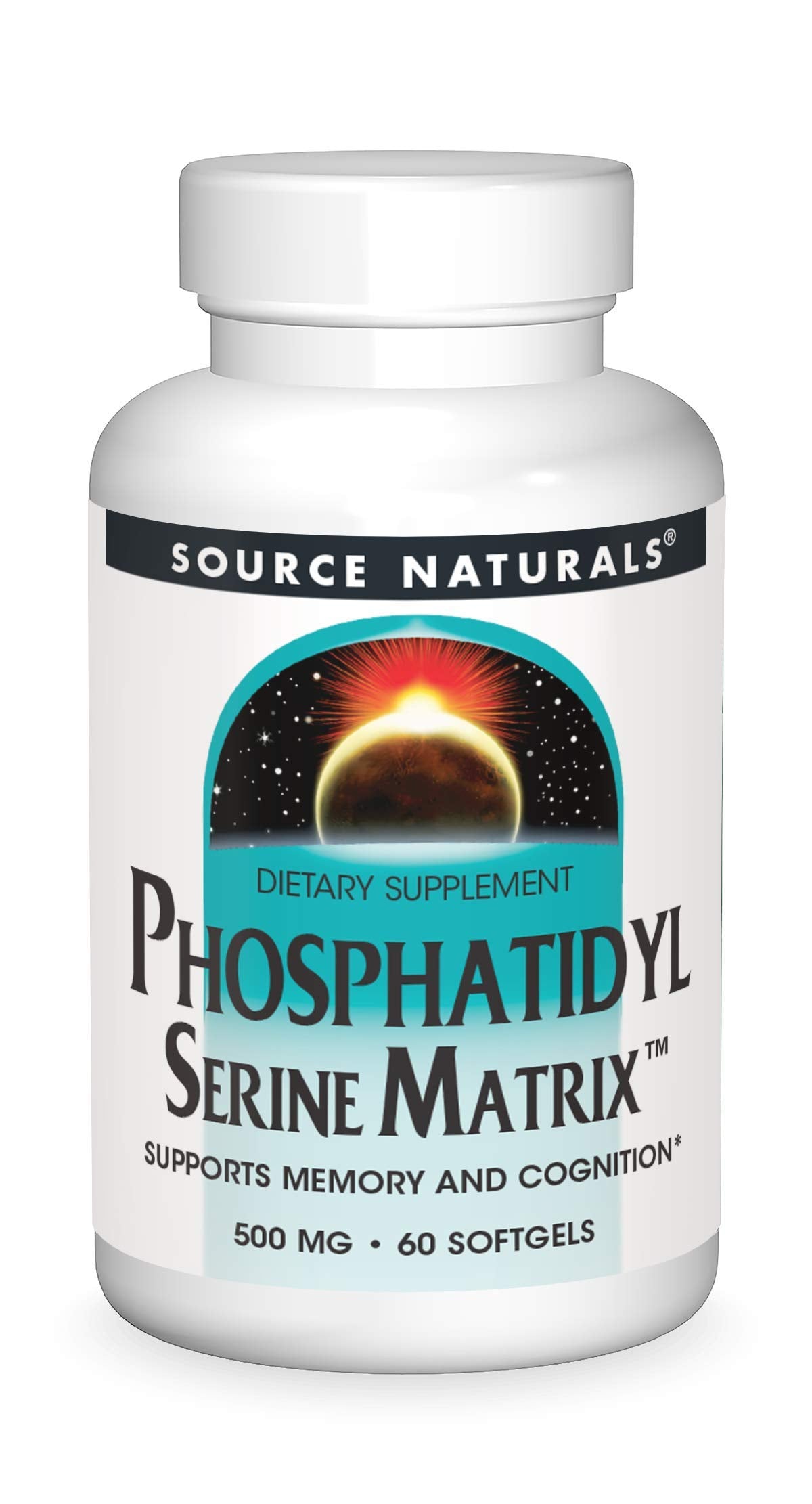 Source Naturals Phosphatidyl Serine Matrix 500mg 60 gélules avant
