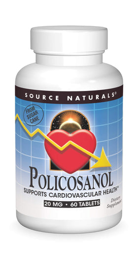 Source Naturals Policosanol 20 mg 60 tablettes emballage avant
