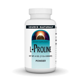 Source Naturals Poudre de L-Proline 168g vue de face