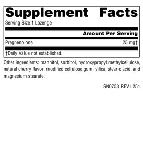 Source Naturals Pregnenolone 25mg 120 comprimés cerise emballage