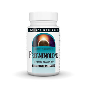 Source Naturals Pregnenolone 25mg 120 comprimés cerise vue de face